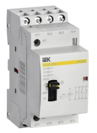 Фотография товара 'IEK Контактор модульный с ручным управлением КМ20-22МР AC KARAT MKK12-20-22'