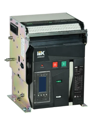 Фотография товара 'IEK ARMAT Воздушный автоматический выключатель стационарного исполнения 3P типоразмер A 66кА 1600А AR-ACB-3FA-066-1600A-TYCF'