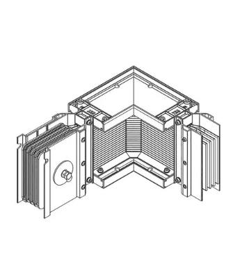 Фотография товара 'IEK LINEBAR Секция угловая правая 2500А Al 3L+N+PER некрашеная IP55 транспортировочная LB-2500A4-25-F-LR'