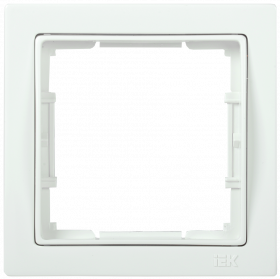 Фотография товара 'IEK Рамка 1-местная квадратная РУ-1-ББ BOLERO Q1, EMB12-K01-Q1'