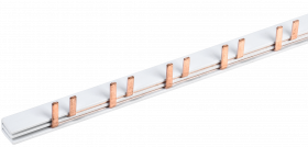 Фотография товара 'IEK Шина соединительная типа PIN (штырь) 63A 54 модуля для дифференциальных автоматов, YNS21-2-063-054'