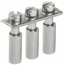 Фотография товара 'IEK Перемычка центральная для КВИ-6мм2 3PIN, YZN30Q-006-3P'