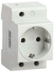 Фотография товара 'IEK Розетка РАр10-3-ОПс заземлением на DIN-рейку, MRD10-16'