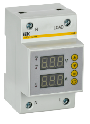 Фотография товара 'IEK Реле напряжения и тока РНТ-д однофазное 54мм 50А IVC31-1-50'