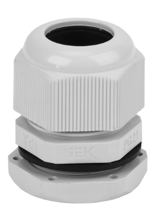 Фотография товара 'IEK Сальник PG 21 диаметр проводника 15-18мм IP54 YSA20-18-21-54-K41-C'