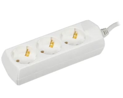 Фотография товара 'IEK  Удлинитель У03 3 места 2P+PE/7м 3х1мм2 10А/250В WYP10-10-03-07-Z-G'