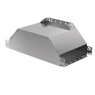 Фотография товара 'IEK Ответвитель Т-образный вертикальный вверх боковой 80х500 HDZ CLM50D-OVVB-080-500-HDZ'