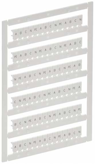 Фотография товара 'IEK AF-CT10D-M-D25-21 ARMAFIX Маркер для CTS/CP 2,5мм2 "A; B; C; N; PE"'