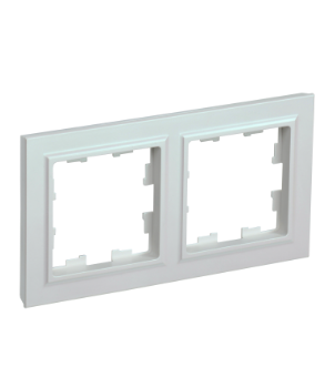 Фотография товара 'IEK BRITE Рамка 2-местная РУ-2-БрЖ жемчуг BR-M22-K36'