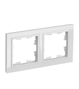 Фотография товара 'IEK BRITE Рамка 2-местная РУ-2-БрБ белый BR-M22-K01'