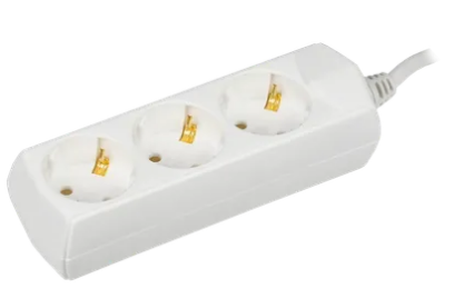 Фотография товара 'IEK Удлинитель У03 3 места 2P+PE/1,5м 3х1мм2 10А/250В WYP10-10-03-D15-Z-G'