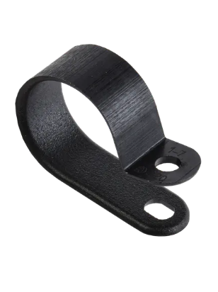 Фотография товара 'IEK Скоба крепежная 20мм нейлоновая черная (50шт) USK11-20-050-K02'