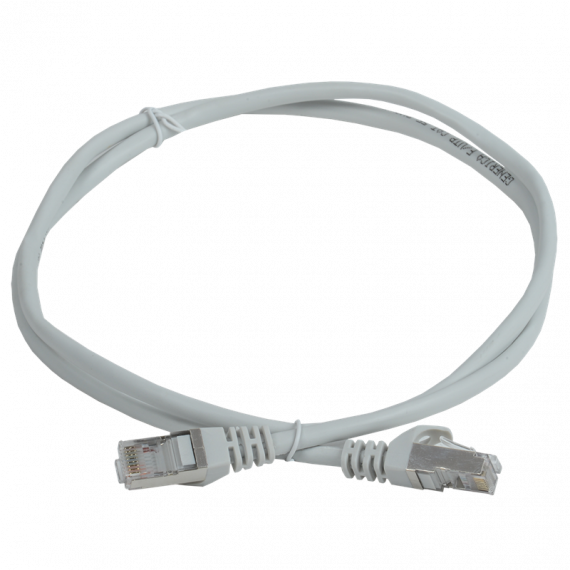 Фотография товара 'IEK PC01-C5EF-1M-G Шнур коммутационный кат. 5Е FTP 1м'