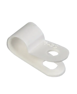 Фотография товара 'IEK Скоба крепежная 6мм нейлоновая белая (50шт) USK11-06-050-K01'