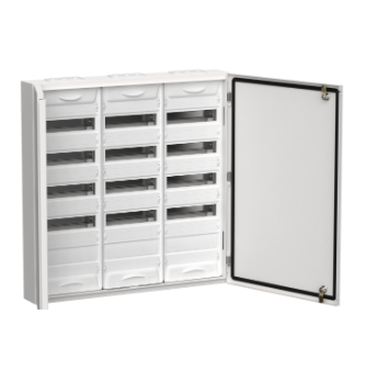 Фотография товара 'IEK TITAN 5 Корпус металлический ЩРн-180 (3х60) 835х830х140мм IP54 белый (две двери) TI5-50-N-3X060-54'