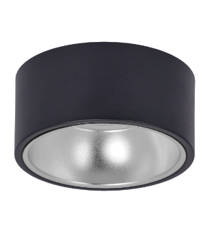 Фотография товара 'IEK LIGHTING Светильник 4017 накладной потолочный под лампу GX53 черный/хром LT-UPB0-4017-GX53-1-K56'