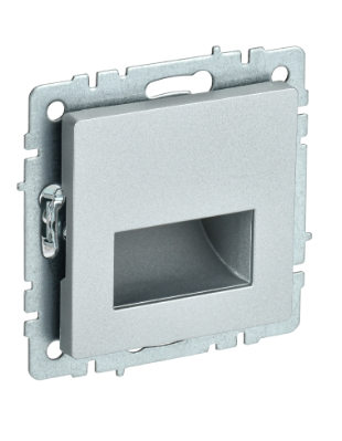 Фотография товара 'IEK BRITE Подсветка светодиодная встраиваемая ПЛ20-БрА алюминий BR-FL20-K47'