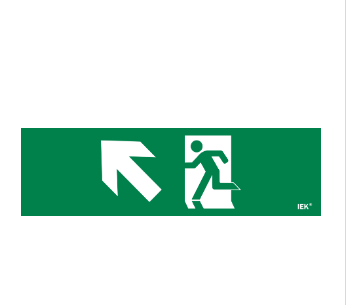 Фотография товара 'IEK Этикетка самоклеящаяся 310х90мм "Фигура/стрелка вверх влево" LPC10-1-31-09-FVVNAL'