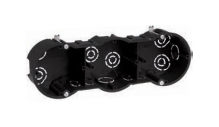 Фотография товара 'IEK Коробка КМ40009 установочная 3х местная для твердых стен 212х70х45 UKT30-212-070-045'