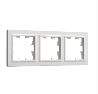 Фотография товара 'IEK BRITE Рамка 3-местная РУ-3-БрБ белый BR-M32-K01'