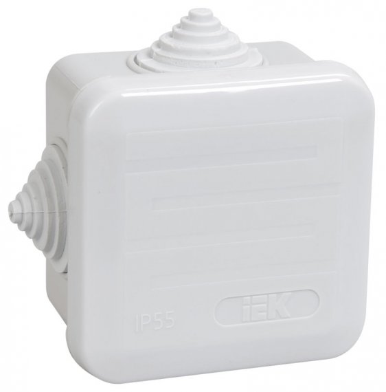 Фотография товара 'IEK Коробка КМ41236 распаячная для о/п 70х70х40 мм IP44 UKOZ11-070-070-040-K41-44'