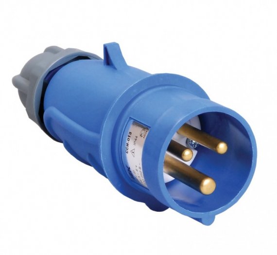 Фотография товара 'IEK Вилка переносная ССИ-023 32А-6ч/200-250В 2Р+РЕ IP44 MAGNUM PSN01-032-3'