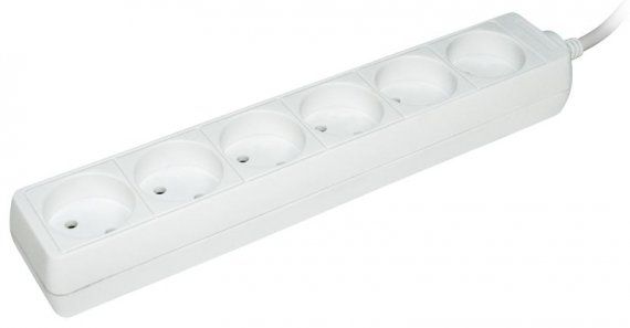 Фотография товара 'IEK Удлинитель У06К-выключатель 6 мест WYP10-16-06-05-ZK-N'