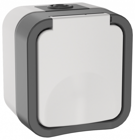 Фотография товара 'IEK TS-R16-16-55-K41 TORS Розетка 1-я с з/к кр. 16А IP55 TS220'