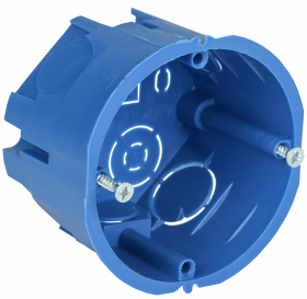 Фотография товара 'IEK Коробка установочная С3 D=68x45мм для твердых стен (с саморезами), UKT10-068-045-000-A-N-UO'