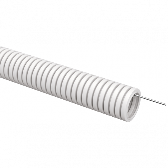 Фотография товара 'IEK ET-TG21-121-032-025-K01 ELASTA Труба гофр. ПВХ d=32мм с зондом'