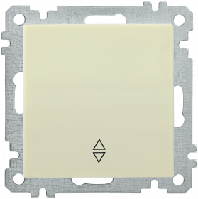 Фотография товара 'IEK Выключатель 1-клавишный проходной ВС10-1-2-Б 10А BOLERO, EVB12-K33-10'