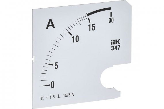 Фотография товара 'IEK IPA20D-SC-0020 Шкала смен. для амперметра Э47 20/5А-1,5 96х96мм'