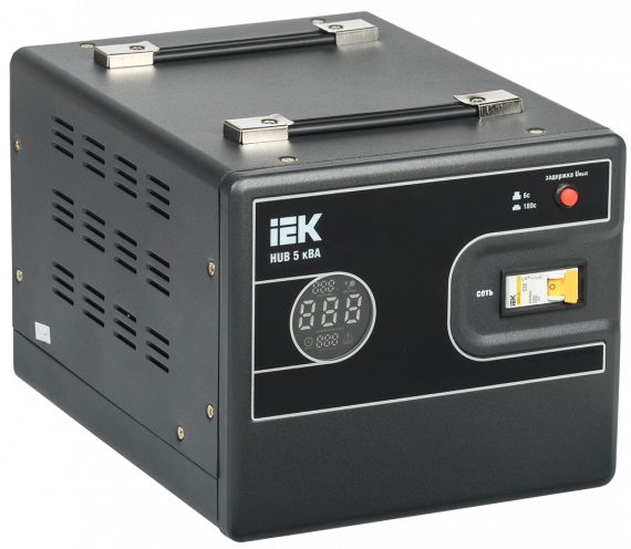 Фотография товара 'IEK Стабилизатор напряжения переносной HUB 5кВА, IVS21-1-005-13'