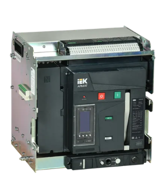 Фотография товара 'IEK ARMAT Воздушный автоматический выключатель выдвижного исполнения 4P типоразмер D 85кА AR-ACB-4VD-085-2500A-TYCF'