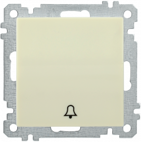 Фотография товара 'IEK Выключатель 1-клавишный кнопочный звонок ВС10-1-4-Б 10А BOLERO, EVB14-K33-10'