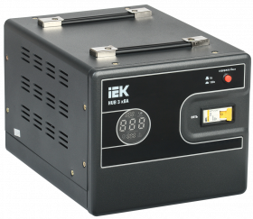 Фотография товара 'IEK Стабилизатор напряжения переносной HUB 3кВА, IVS21-1-003-13'