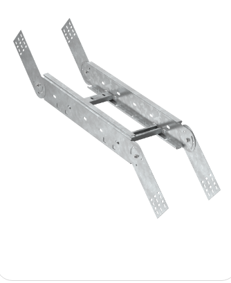 Фотография товара 'IEK Поворот вертикальный шарнирный лестничный LESTA 55х600мм HDZ CPV06-4-55-600-HDZ'