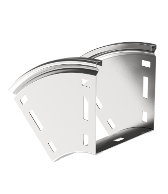 Фотография товара 'IEK ESCA Поворот плавный 45град тип В20 80х100мм CPV41-0-45-080-100'