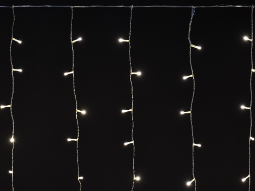 Фотография товара 'IEK LIGHTING Гирлянда бахрома 4,5х0,7м 200 светодиодов теплый белый свет IP44 прозрачный шнур 3м 230В мерцание транзит LGDU321-1-200-L3-T-S-44'
