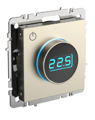 Фотография товара 'IEK BRITE Термостат электронный с индикацией ТС10-1-БрШ шампань BR-RT11-K37'