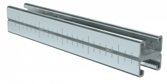 Фотография товара 'IEK STRUT-профиль перфорированный двойной 41х21х1300-1,5 EZ, CLM50D-PSD-41-21-13-1'