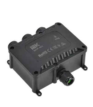 Фотография товара 'IEK Коробка распределительная герметичная WTP-404 4 ввода IP68, UWB10-O-450-41-04-68'
