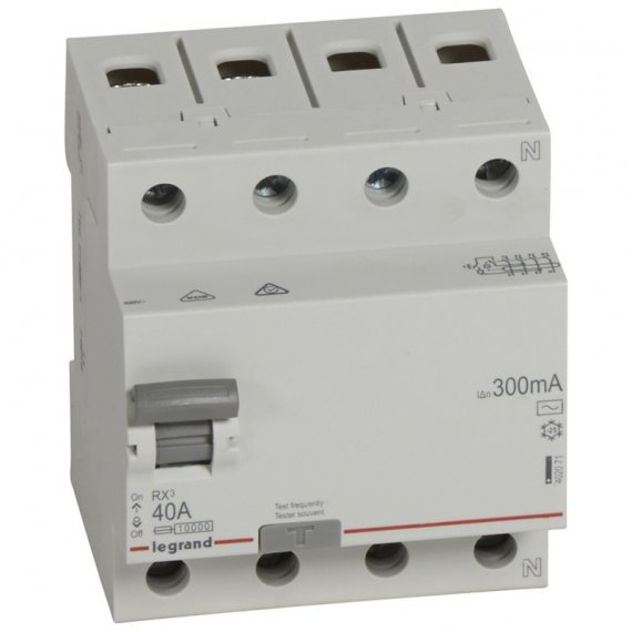 Фотография товара 'IEK 402071 RX3 ВДТ 300МА 40А 4П AC'