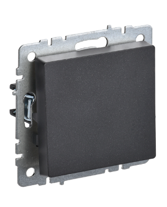 Фотография товара 'IEK BRITE Выключатель 1-клавишный перекрестный 10А ВС10-1-3-БрЧ черный BR-V13-0-10-K02'