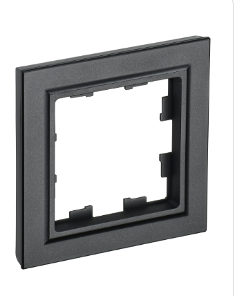 Фотография товара 'IEK BRITE Рамка 1-местная РУ-1-БрЧ черный BR-M12-K02'