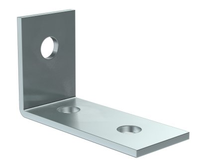 Фотография товара 'IEK Уголок крепежный одинарный удлиненный для STRUT-профиля HDZ, CLM50D-UOS-092-40-HDZ'