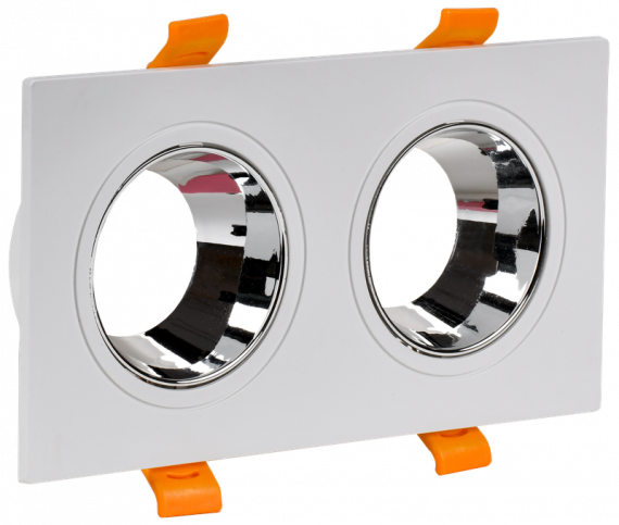 Фотография товара 'IEK LT-UVB0-4108-GU10-2-K23 Светильник 4108 встр. поворотн. 2хGU10'