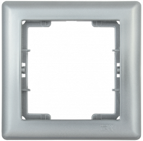 Фотография товара 'IEK Рамка 1-местная РГ-1-БС BOLERO, EMB12-K23'