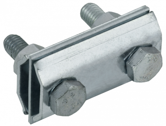 Фотография товара 'IEK ZCC84-14-1-08 Зажим соединительный двойн. сквозной пр.-пр. 8мм'