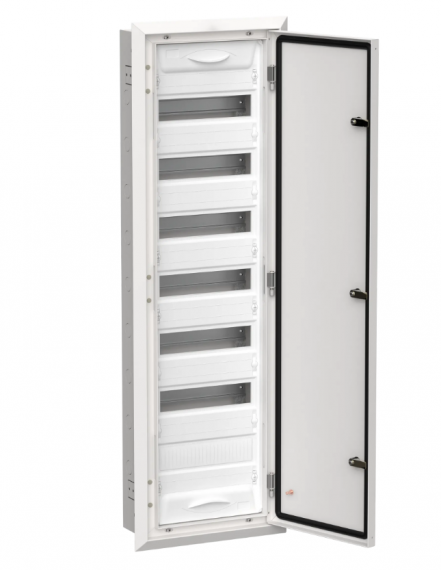 Фотография товара 'IEK TITAN 5 Корпус металлический ЩРв-84 (1х84) 1130х365х130мм IP31 белый (одна дверь) TI5-50-V-084-31'